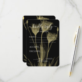 Erstellen Sie Ihre eigenen - Drei X-Ray-Blume RSVP Karte