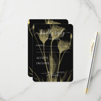 Erstellen Sie Ihre eigenen - Drei X-Ray-Blume RSVP Karte