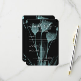 Erstellen Sie Ihre eigenen - Drei X-Ray-Blume RSVP Karte
