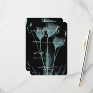 Erstellen Sie Ihre eigenen - Drei X-Ray-Blume RSVP Karte