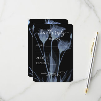 Erstellen Sie Ihre eigenen - Drei X-Ray-Blume RSVP Karte