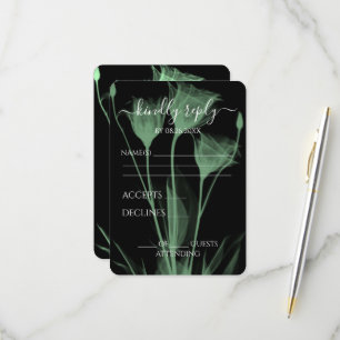 Erstellen Sie Ihre eigenen - Drei X-Ray-Blume RSVP Karte