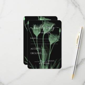Erstellen Sie Ihre eigenen - Drei X-Ray-Blume RSVP Karte
