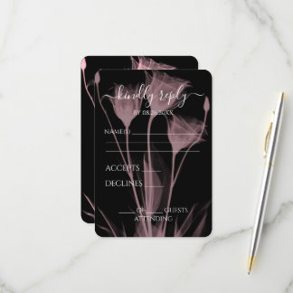Erstellen Sie Ihre eigenen - Drei X-Ray-Blume RSVP Karte