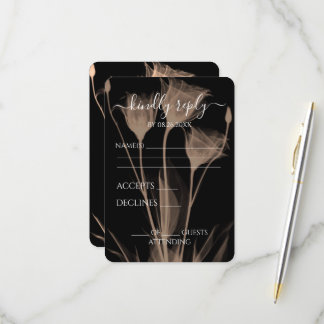 Erstellen Sie Ihre eigenen - Drei X-Ray-Blume RSVP Karte