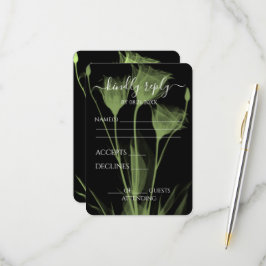 Erstellen Sie Ihre eigenen - Drei X-Ray-Blume RSVP Karte