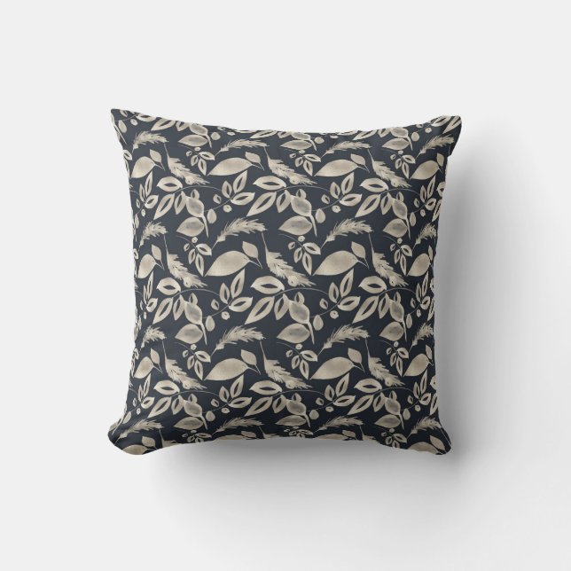 Erstellen Sie Ihre eigenen eleganten Black & Gold  Kissen (Vorderseite)