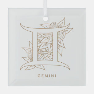 Erstellen Sie Ihre eigenen eleganten Gold & White Ornament Aus Glas