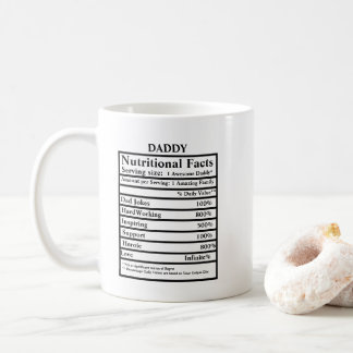Erstellen Sie Ihre eigenen Ernährungsfakten Vatert Kaffeetasse
