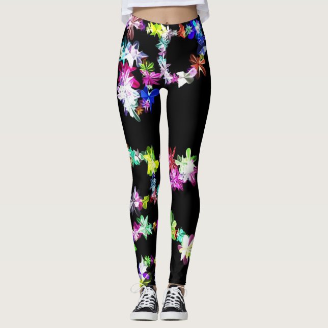 Erstellen Sie Ihre eigenen farbenfrohen glitzernde Leggings (Vorderseite)
