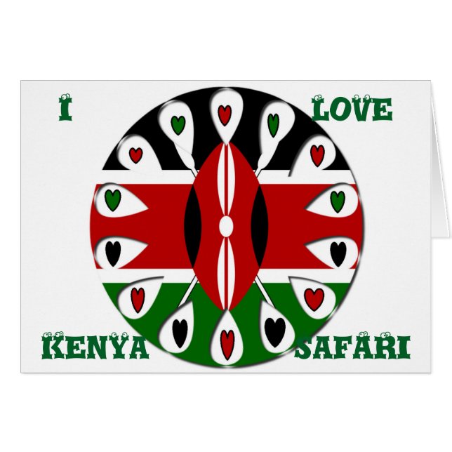 Erstellen Sie Ihre eigenen, farbenfrohen Kenya-Her (Vorderseite (Horizontal))