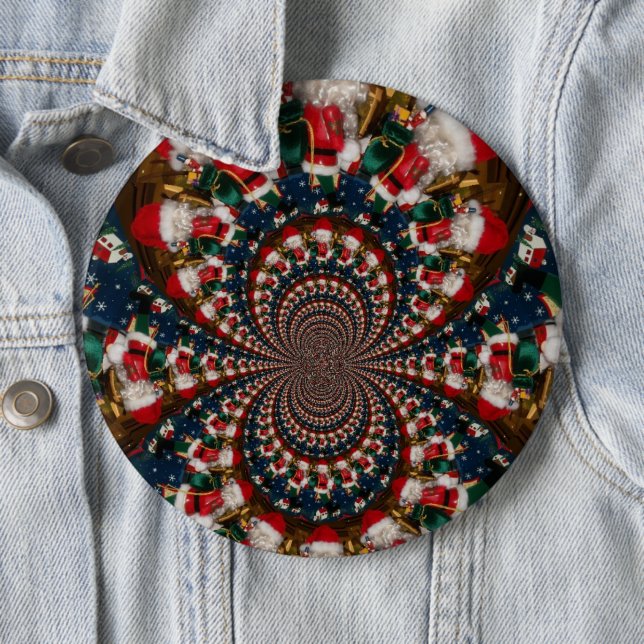 Erstellen Sie Ihre eigenen farbenfrohen Retro Weih Button (Beispiel)