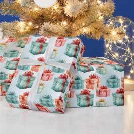 Erstellen Sie Ihre eigenen farbenfrohen Weihnachts Geschenkpapier