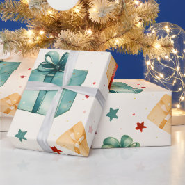 Erstellen Sie Ihre eigenen farbenfrohen Weihnachts Geschenkpapier