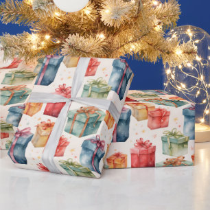 Erstellen Sie Ihre eigenen farbigen Bows & Boxen Geschenkpapier