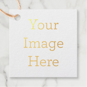 Erstellen Sie Ihre eigenen Foil Square Gefälligkei Geschenkanhänger