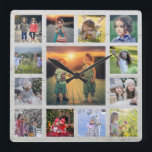Erstellen Sie Ihre eigenen Foto Collage rustikalen Quadratische Wanduhr<br><div class="desc">Erstellen Sie Ihre eigene Foto-Collage,  rustikales Treibholz,  Square Wall Clock. Fügen Sie Ihre eigenen schönsten Fotos hinzu und erstellen Sie eine ganz persönliche und einzigartige Uhr.</div>