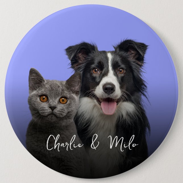 Erstellen Sie Ihre eigenen Foto Hunde Katzen & Nam Button (Vorderseite)