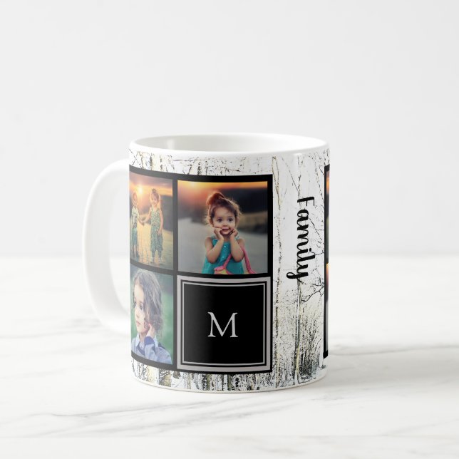 Erstellen Sie Ihre eigenen Foto-Kollektion Winterb Kaffeetasse (Vorderseite Links)