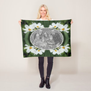 Erstellen Sie Ihre eigenen Foto-Kosmos-Blume und B Fleecedecke
