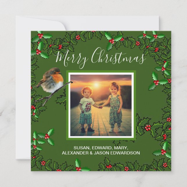 Erstellen Sie Ihre eigenen Fotos Frohe Weihnachten (Vorderseite)