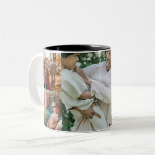 Erstellen Sie Ihre eigenen fünf Foto Seite Zweifarbige Tasse