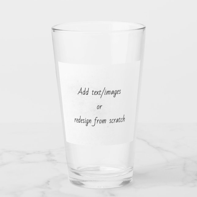 Erstellen Sie Ihre eigenen Glas (Vorderseite)