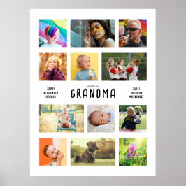 Erstellen Sie Ihre eigenen Großeltern Foto Collage Poster