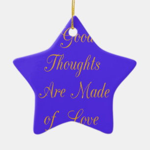 Erstellen Sie Ihre eigenen guten Gedanken mit Lieb Keramik Ornament