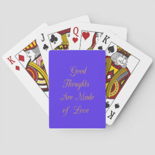 Erstellen Sie Ihre eigenen guten Gedanken mit Lieb Spielkarten