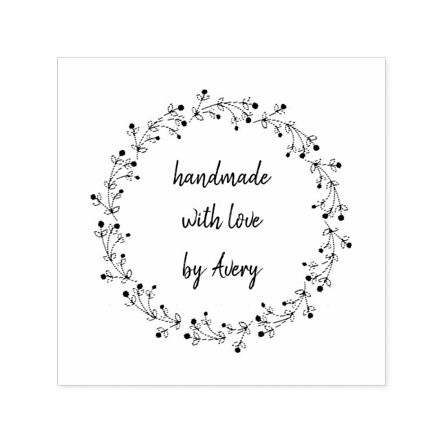 Erstellen Sie Ihre eigenen Handmade mit Liebe Permastempel (Design)