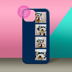 Erstellen Sie Ihre eigenen Instagram Collage Navy Case-Mate iPhone Hülle