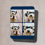 Erstellen Sie Ihre eigenen Instagram Collage Navy  Magnet<br><div class="desc">Nutzen Sie vier quadratische Fotos,  um ein einzigartiges und persönliches Geschenk zu kreieren. Oder man behalte den Hipster Welpe und macht einen trendigen Sake. Wenn Sie die Bilder anpassen müssen,  klicken Sie auf das Werkzeug anpassen,  um Änderungen vorzunehmen.</div>