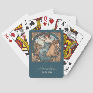 Erstellen Sie Ihre eigenen Jugendstil Sagittarius  Spielkarten