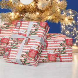 Erstellen Sie Ihre eigenen kalten Outdoor Kakao Ro Geschenkpapier