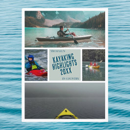 Erstellen Sie Ihre eigenen Kayak Kayak Highlights Postkarte