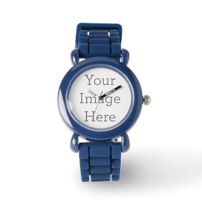 Blaues Silikon Uhr (Front)