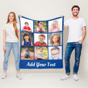 Erstellen Sie Ihre eigenen Kinder-Familie Fotos sa Fleecedecke