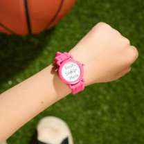 Erstellen Sie Ihre eigenen Kinder rosa Silikonüber Armbanduhr