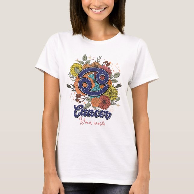 Erstellen Sie Ihre eigenen Krebszellen-Blume T-Shirt (Vorderseite)