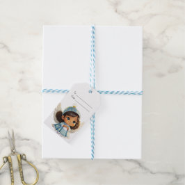 Erstellen Sie Ihre eigenen lateinischen Angel Blue Geschenkanhänger