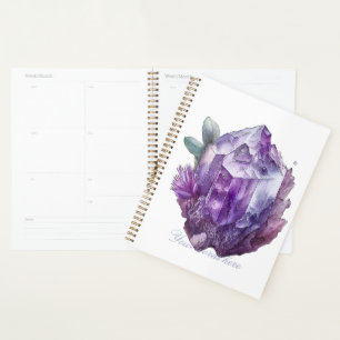 Erstellen Sie Ihre eigenen Lila Amethyst-Kristalle Planer