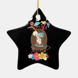Erstellen Sie Ihre eigenen lustigen Sommerstrandpa Keramik Ornament