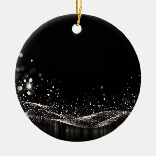 Erstellen Sie Ihre eigenen - Maßgeschneiderte Glit Keramik Ornament (Vorne)