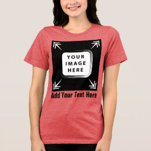 Erstellen Sie Ihre eigenen maßgeschneiderten perso Tri-Blend Shirt