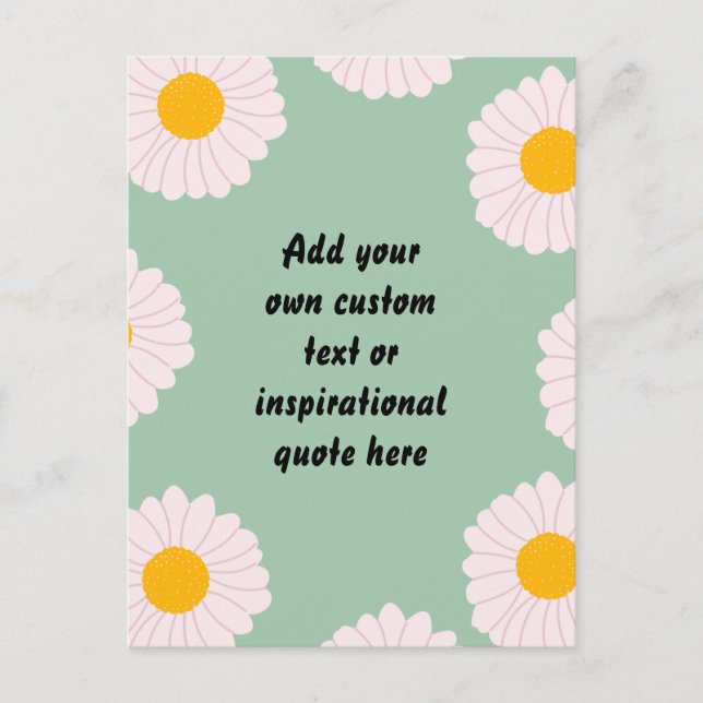 Erstellen Sie Ihre eigenen Niedlichen Blume Motivi Postkarte (Vorderseite)