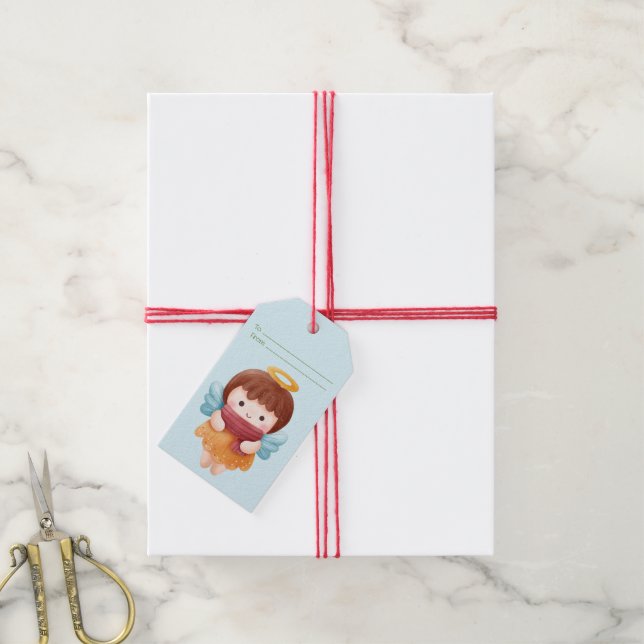 Erstellen Sie Ihre eigenen Niedlichen Engel Weihna Geschenkanhänger (Mit Garn)