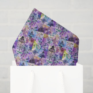 Erstellen Sie Ihre eigenen Patchwork-Weihnachtsbau Seidenpapier