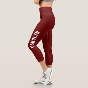 Erstellen Sie Ihre eigenen Personalisierten Namen Capri Leggings