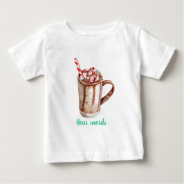 Erstellen Sie Ihre eigenen Pfefferminz Kakao Weihn Baby T-shirt